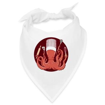 Octopus Chef de Cuisine - Bandana - Weiß - Vorne