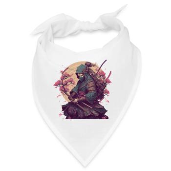lautloser Assassine, japanischer Ninja - Bandana - Weiß - Vorne