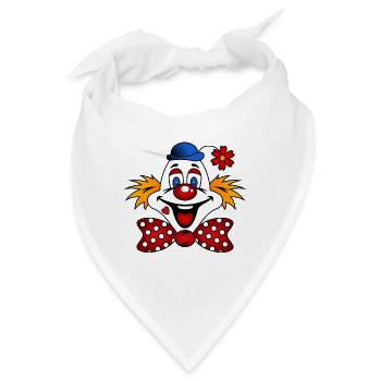 Clown - Bandana - Weiß - Vorne