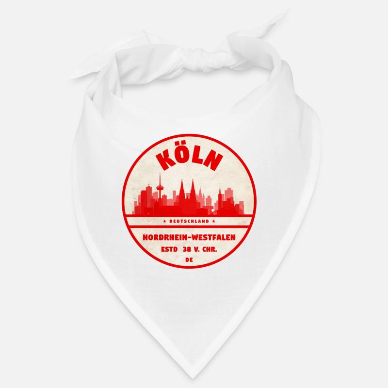 Cologne Skyline Vintage Circle Bandana