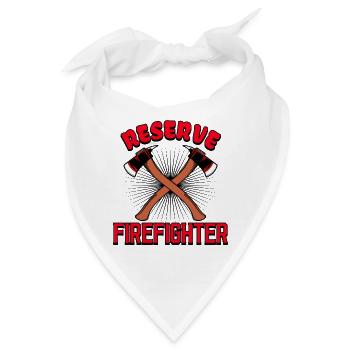 Feuerwehr Statement Berufsfeuerwehr Brandschutz - Bandana - Weiß - Vorne