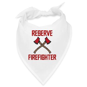Lebensretter Statement Feuerwehr Brandschutz - Bandana - Weiß - Vorne