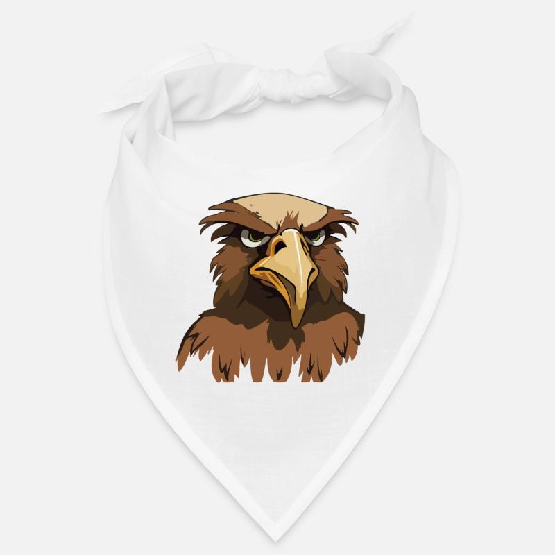 Funny Eagle Head Cartoon Illustration Bandana