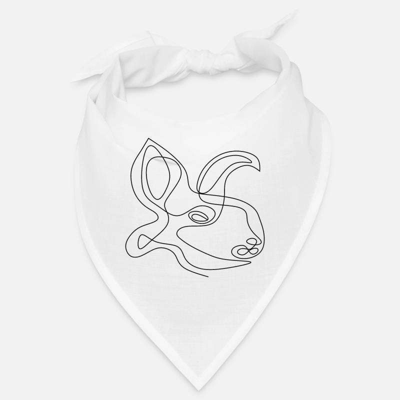 LAPIN DE DESSIN AU TRAIT Bandana
