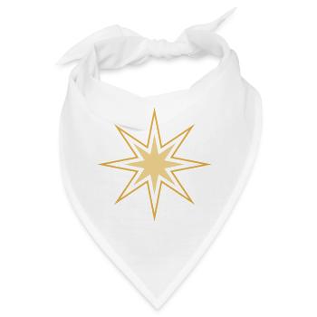 Sterne Motiv Design Selbst Gestalten Geschenk - Bandana - Weiß - Vorne