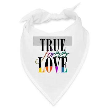 True Love forever - Bandana - Weiß - Vorne