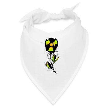 Farbige radioaktive Pflanze - Bandana - Weiß - Vorne