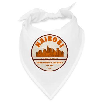 Nairobi Safari Stadt Emblem - Bandana - Weiß - Vorne