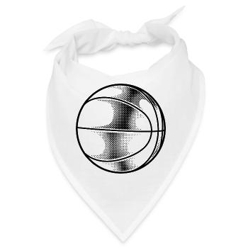 Basketball Ball - Bandana - Weiß - Vorne