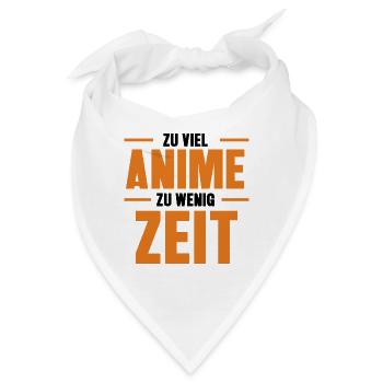 Japanisch Statement Nerdy Manga Anemi Otaku - Bandana - Weiß - Vorne