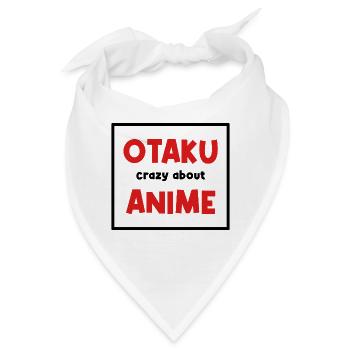 Otaku Statement Anemi Manga Popkultur Geek - Bandana - Weiß - Vorne