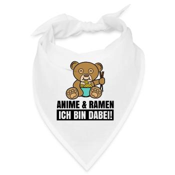 Cool Anime Manga Statement Zeichentrick Popkultur - Bandana - Weiß - Vorne