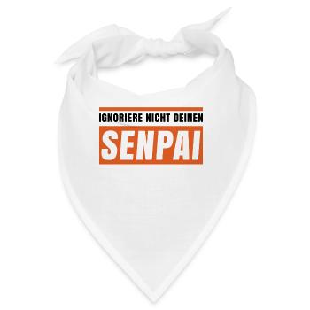 Manga Popkultur Statement Anime Asiatisch Kanji - Bandana - Weiß - Vorne