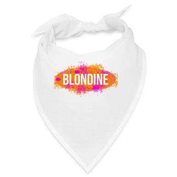 Blondine Splash - Bandana - Weiß - Vorne