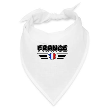Frankreich Spezial Frankreich / Englisches Geschenk - Bandana - Weiß - Vorne