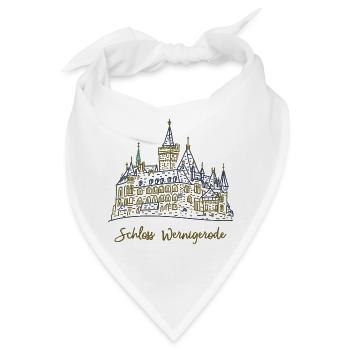 Schloss Wernigerode, Wahrzeichen, Deutschland - Bandana - Weiß - Vorne