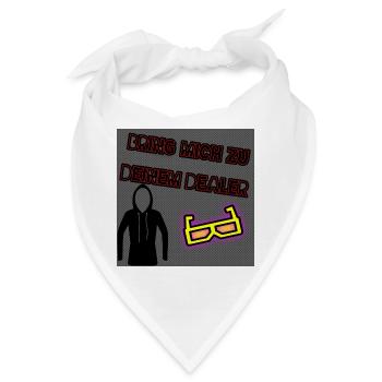 Bring mich zu deinem Dealer - Bandana - Weiß - Vorne