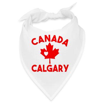 Kanada Calgary Alberta - Bandana - Weiß - Vorne