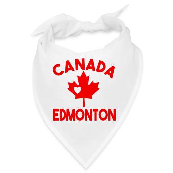 Kanada Edmonton - Bandana - Weiß - Vorne