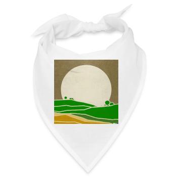 Retro Sunset - Bandana - Weiß - Vorne