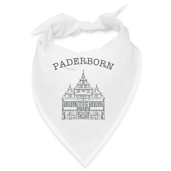 Paderborn, Historisches Rathaus, Deutschland - Bandana - Weiß - Vorne