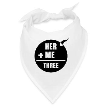 Elternschaft Eltern Statement Familie Schwanger - Bandana - Weiß - Vorne