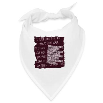 Learn to Live Again Banner - Bandana - Weiß - Vorne