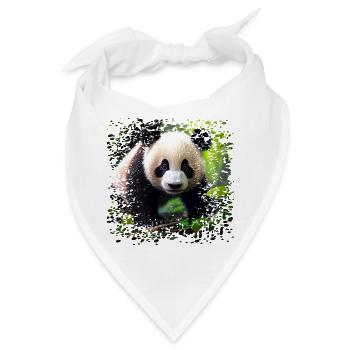 Pandas leben in den Bergwäldern Zentralchinas - Bandana - Weiß - Vorne