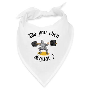 Ritter-Gewichtheber - Bandana - Weiß - Vorne
