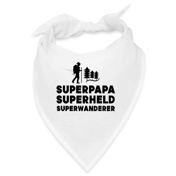 Wandern Wanderer Statement Bergwanderung Natur - Bandana - Weiß - Vorne