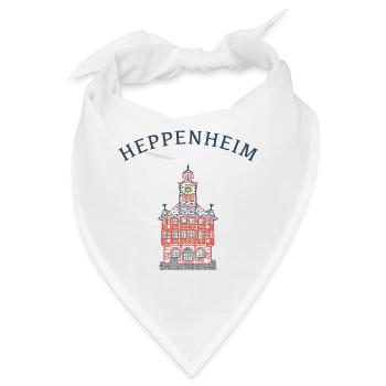 Heppenheim Bergstraße, Historisches Rathaus - Bandana - Weiß - Vorne