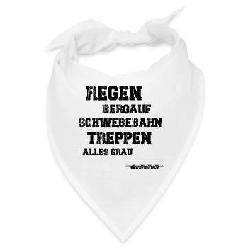 Regen Treppen Wuppertal - Bandana - Weiß - Vorne
