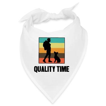 Wanderer Wandern Statement Bergwanderung Klettern - Bandana - Weiß - Vorne