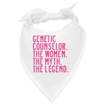 Genetic Counselor Girl Genetische Beraterin Sprüch - Bandana - Weiß - Vorne