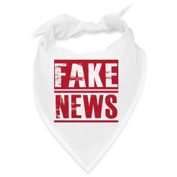 Fake News - Bandana - Weiß - Vorne
