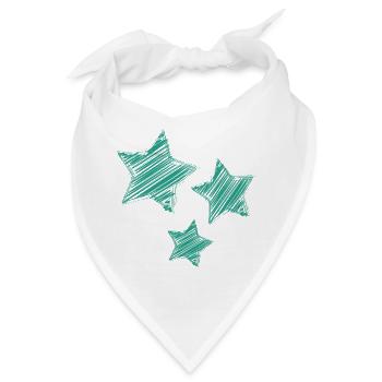 STERN. STERNE. STERN. STERNE. FEST. JAHRESTAG - Bandana - Weiß - Vorne