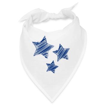 STERN. STERNE. STERN. STERNE. FEST. JAHRESTAG - Bandana - Weiß - Vorne