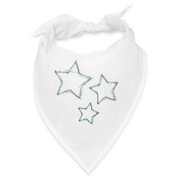 STERN. STERNE. STERN. STERNE. FEST. JAHRESTAG - Bandana - Weiß - Vorne