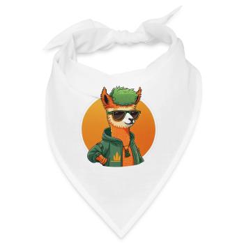 Cool Lama 2 - Bandana - Weiß - Vorne