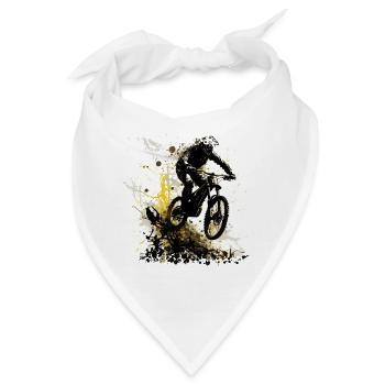 Freestyle Mountainbiken ist ein kreativer Sport - Bandana - Weiß - Vorne