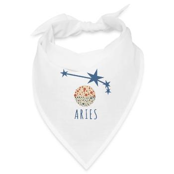 Das Sternbild Widder - Bandana - Weiß - Vorne