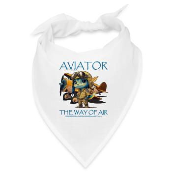 AVIATOR (Flugzeuge, Luftfahrt) - Bandana - Weiß - Vorne