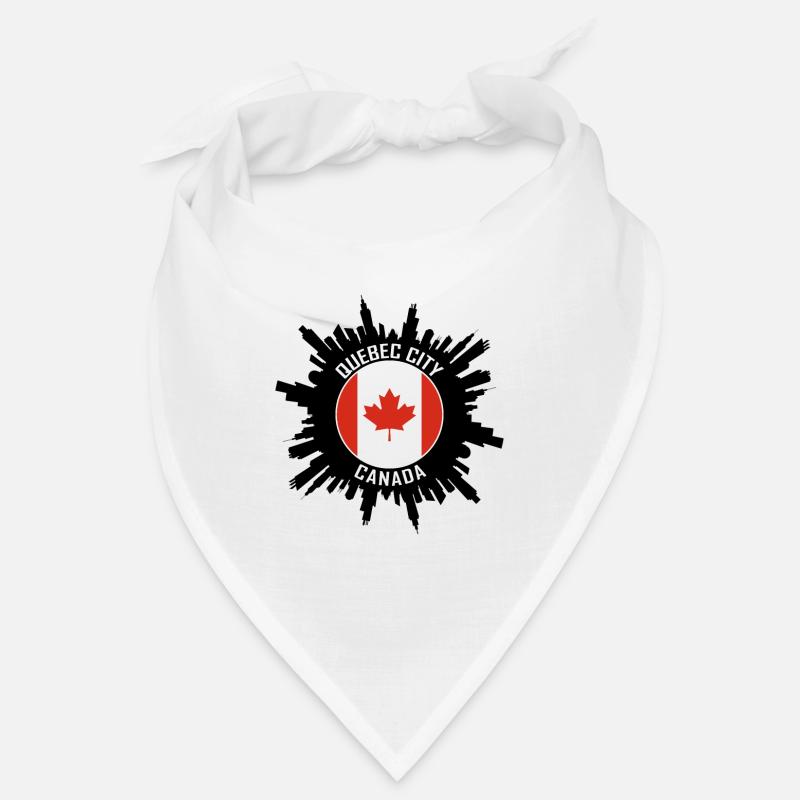 Souvenir de voyage de Québec Skyline Canada Flag Bandana