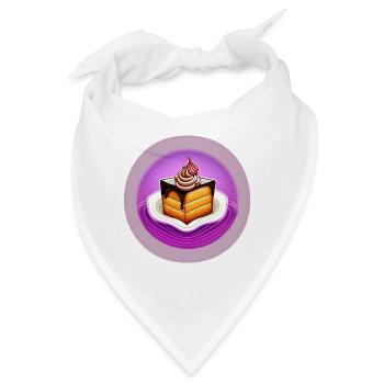 Kuchen, Torte, Backen - Bandana - Weiß - Vorne