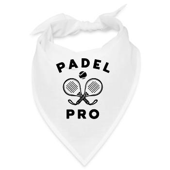 Sportart Spieler Padel Padelspiel Ball Racket - Bandana - Weiß - Vorne
