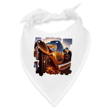 Oldtimer-Events sind bei Oldtimerfreunde beliebt - Bandana - Weiß - Vorne