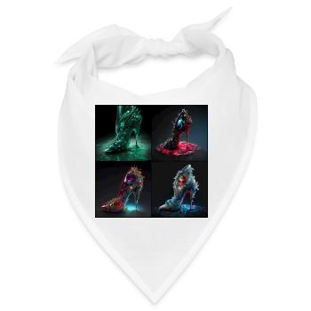 Extreme Stiletto-Absätze - Bandana - Weiß - Vorne