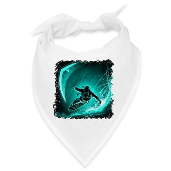 Kitesurfen erfordert Ausdauer und Geschick - Bandana - Weiß - Vorne