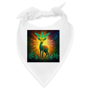 Astral Doe Cannabis – Cannabiche - Bandana - Weiß - Vorne
