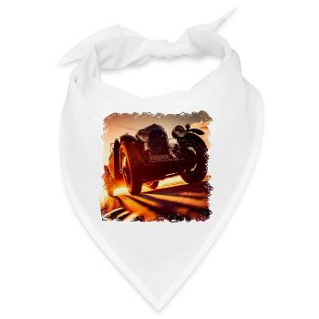 Oldtimer-Rennen sind ein aufregendes Erlebnis - Bandana - Weiß - Vorne